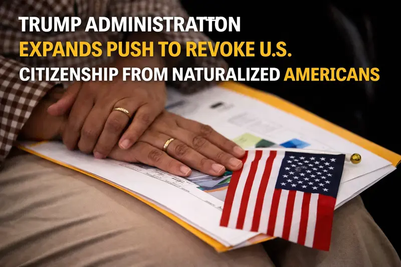Trump Administration Expands Push to Revoke U.S. Citizenship from Naturalized Americans