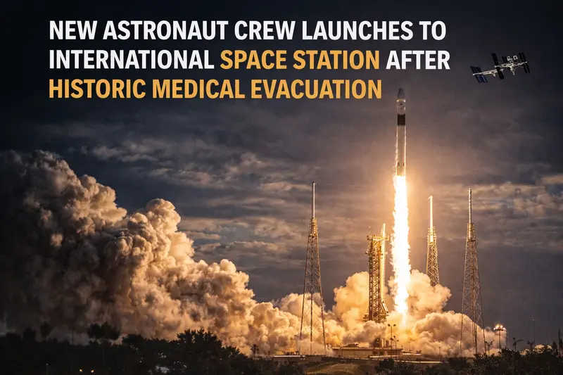 New Astronaut Crew Launches to International Space Station After Historic Medical Evacuation