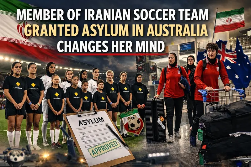 Iranian Women’s Soccer Player Reverses Asylum Decision in Australia, Prompting Security Move